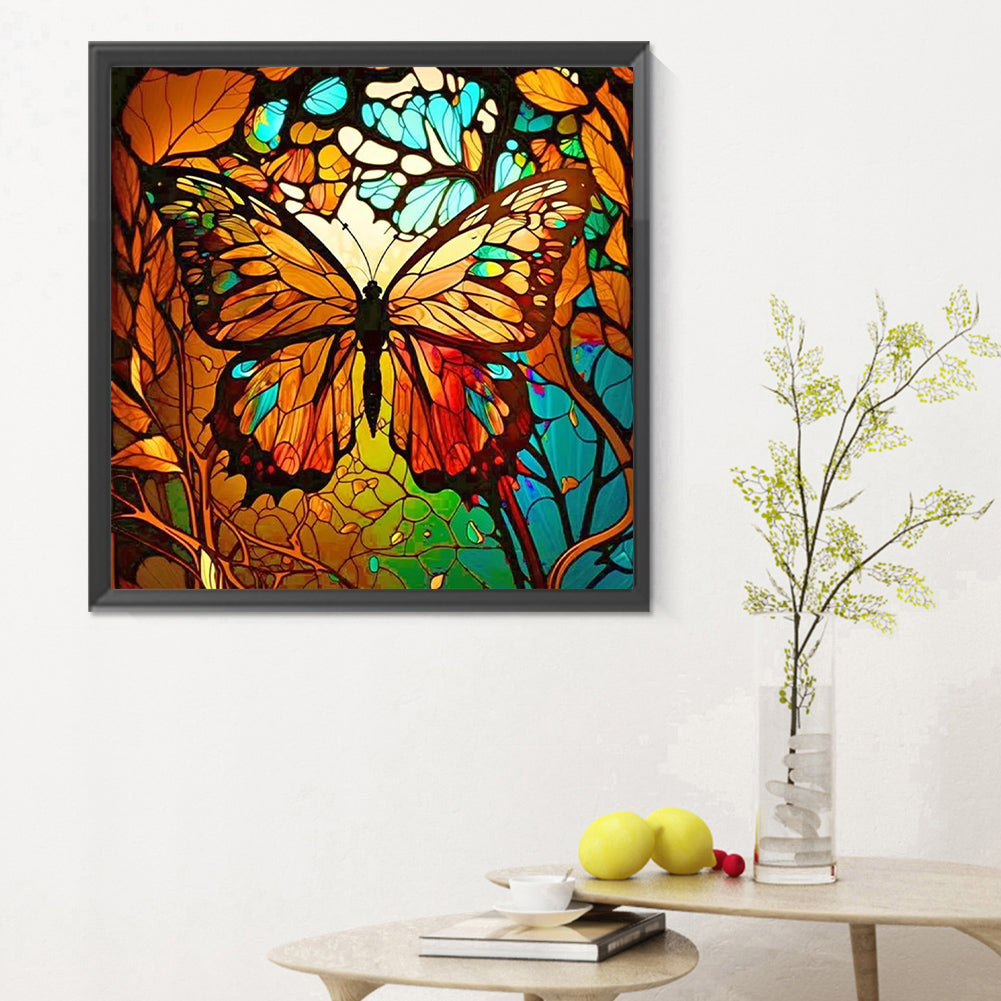 Butterfly - Full Round Drill Diamond Painting 30*30CM