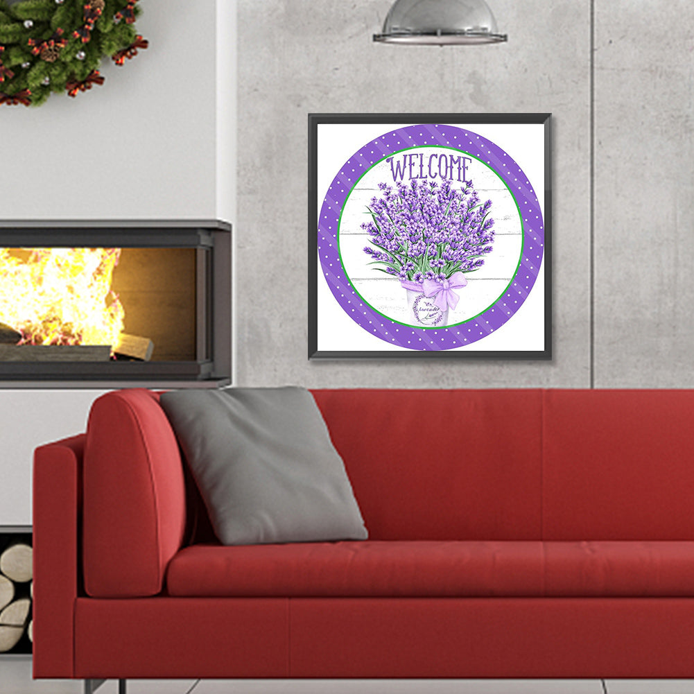 Round Brand Lavender - Full Round Drill Diamond Painting 30*30CM