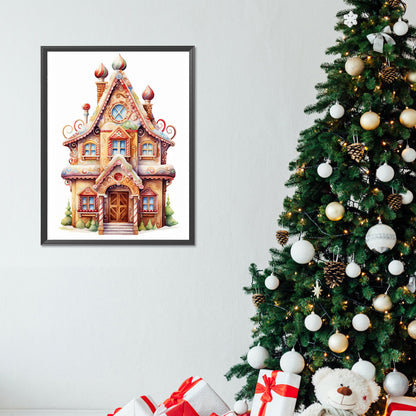 Christmas Cabin - Full Round Drill Diamond Painting 30*40CM