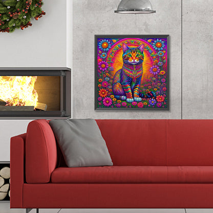 Colorful Cats - Full Round Drill Diamond Painting 30*30CM