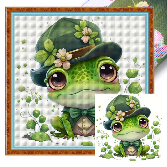 Frog - 11CT Stamped Cross Stitch 40*40CM