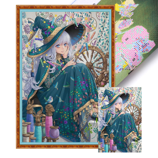 Witch - 11CT Stamped Cross Stitch 50*75CM