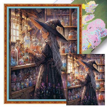 Witch - 11CT Stamped Cross Stitch 50*65CM