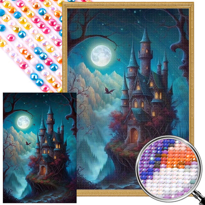 Castle - Full AB Drill Round Diamond Painting 40*60CM