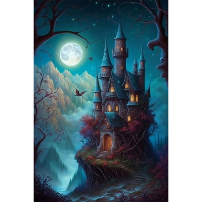 Castle - Full AB Drill Round Diamond Painting 40*60CM