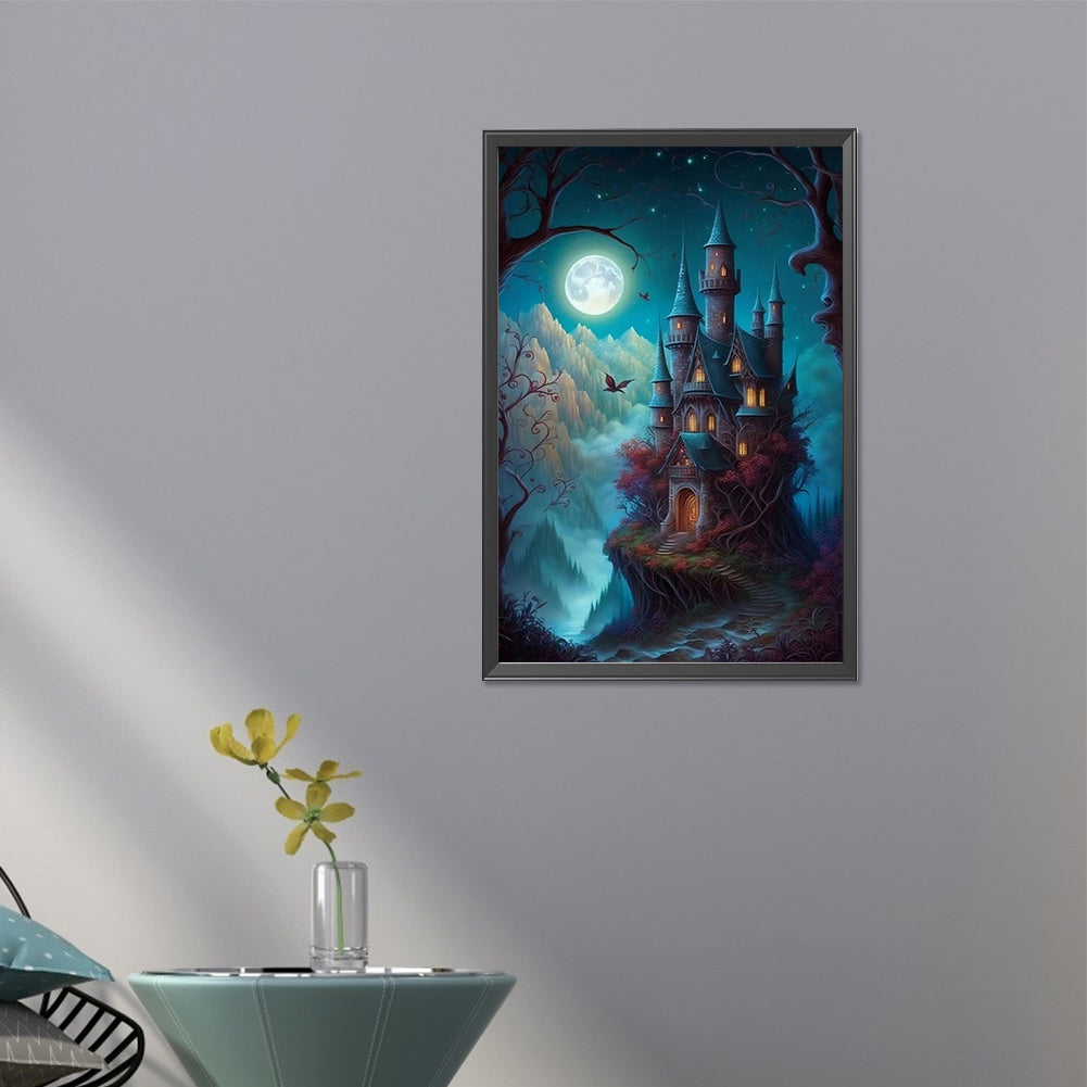 Castle - Full AB Drill Round Diamond Painting 40*60CM