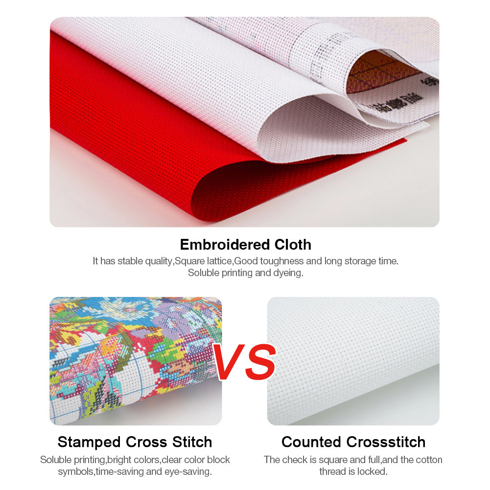 Peony - 11CT Counted Cross Stitch 40*60CM