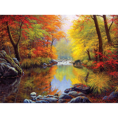 Wild Scenery - Full Round Drill Diamond Painting 40*30CM