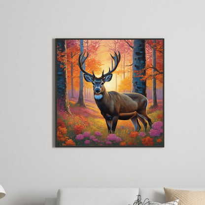 Deer - Full Round Drill Diamond Painting 40*40CM