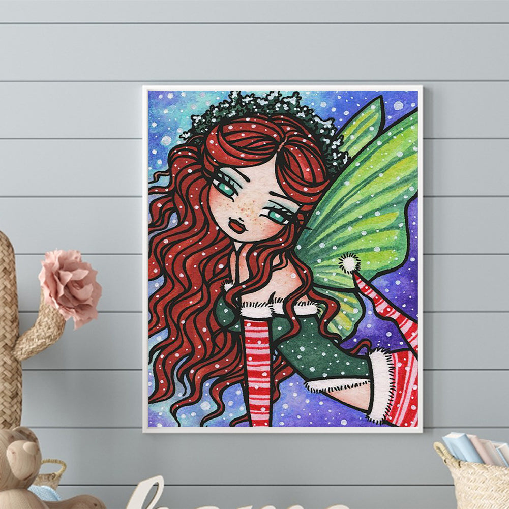 Christmas Elf Girl - Full Round Drill Diamond Painting 40*50CM