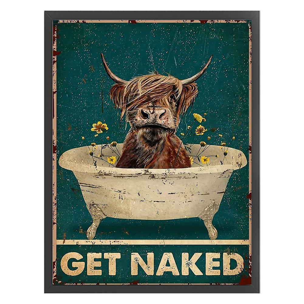 Yak Bathing - 11CT Stamped Cross Stitch 40*55CM