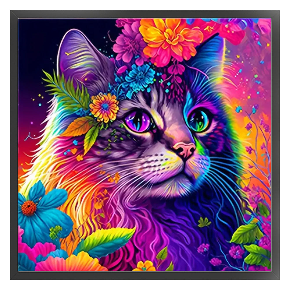 Colorful Cats - 11CT Stamped Cross Stitch 40*40CM