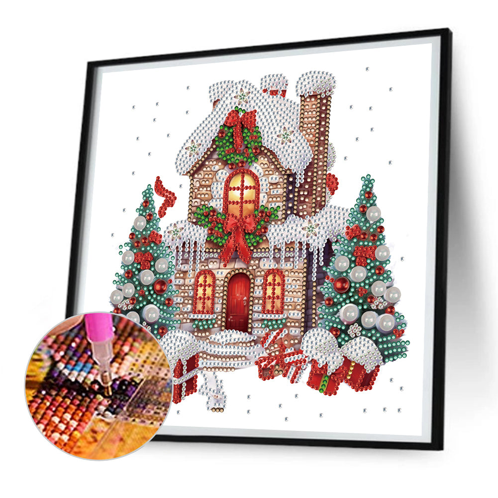 Christmas Cabin - Special Shaped Drill Diamond Painting 30*30CM