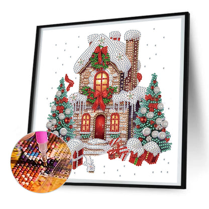 Christmas Cabin - Special Shaped Drill Diamond Painting 30*30CM