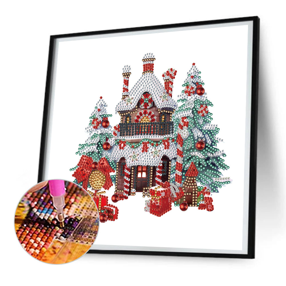 Christmas Cabin - Special Shaped Drill Diamond Painting 30*30CM