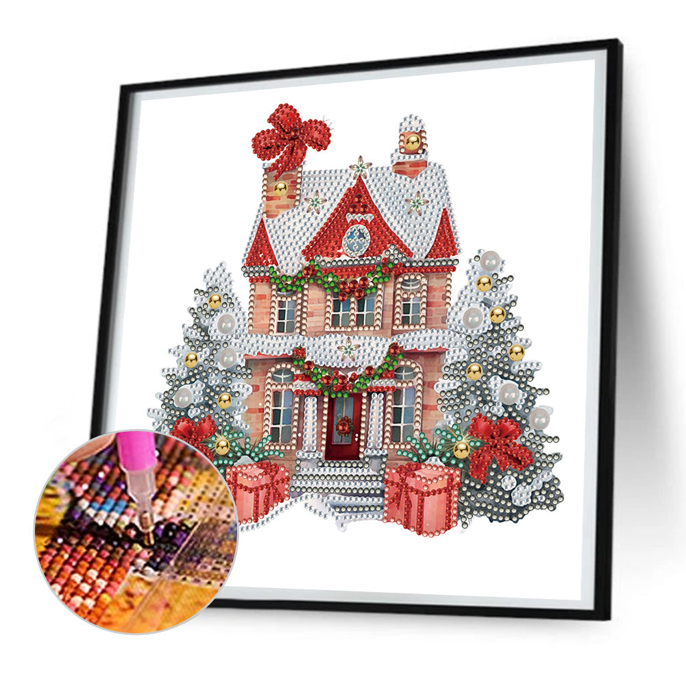 Christmas Cabin - Special Shaped Drill Diamond Painting 30*30CM