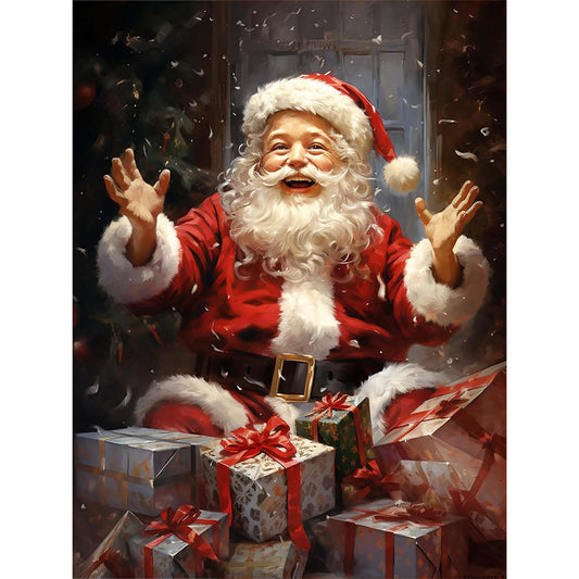 Santa Claus - Full Round Drill Diamond Painting 30*40CM