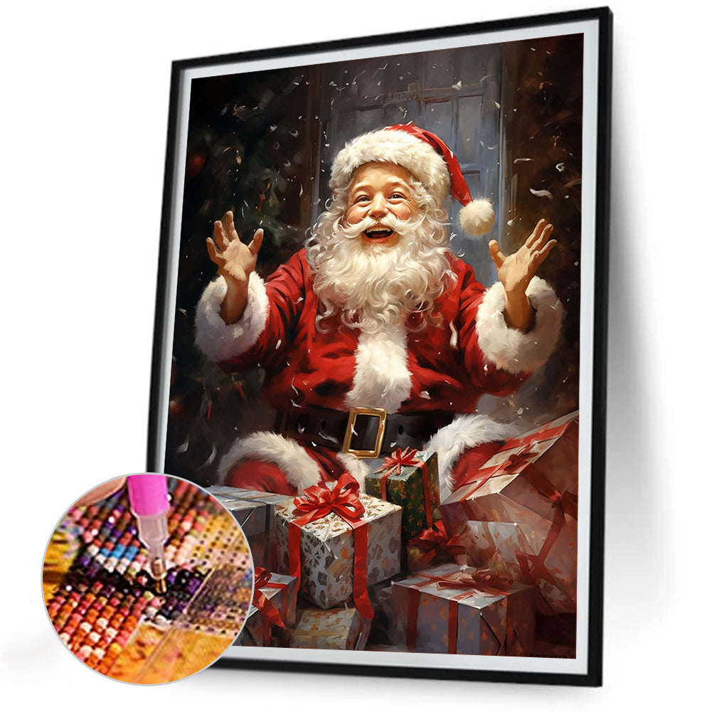 Santa Claus - Full Round Drill Diamond Painting 30*40CM