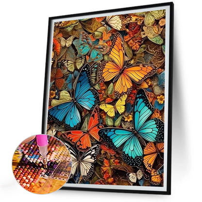 Multicolor Butterfly - Full Round Drill Diamond Painting 30*40CM