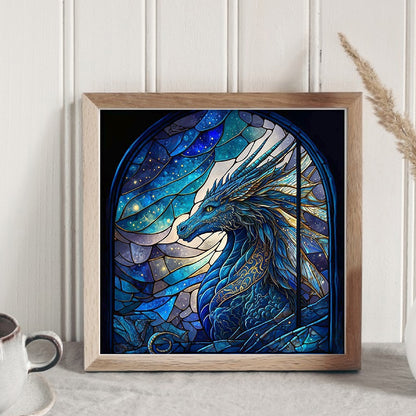 Glass Painting-Pterosaur - 11CT Counted Cross Stitch 40*40CM