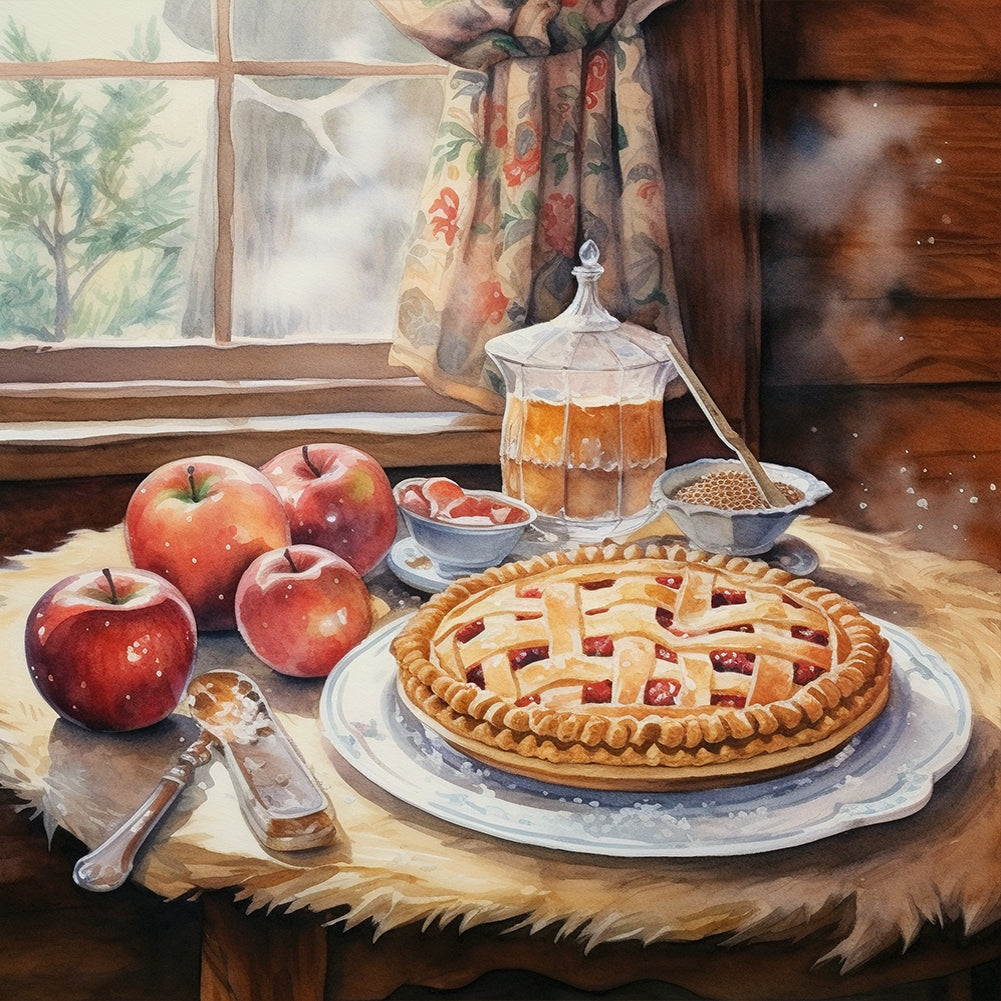 Winter Room - Full Round Drill Diamond Painting 30*30CM