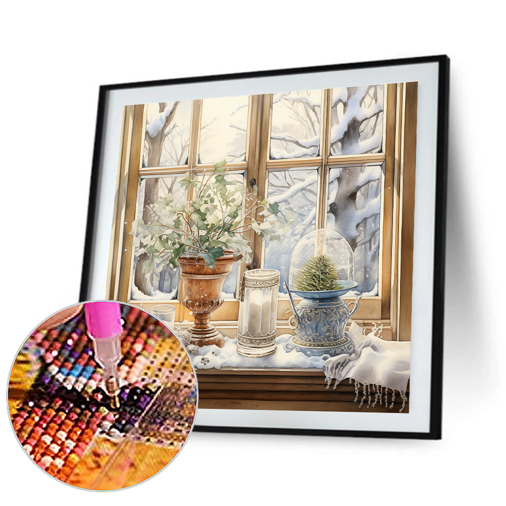 Winter Room - Full Round Drill Diamond Painting 30*30CM