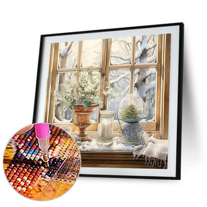 Winter Room - Full Round Drill Diamond Painting 30*30CM