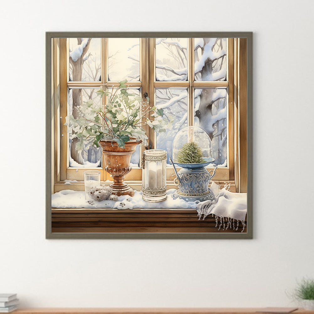 Winter Room - Full Round Drill Diamond Painting 30*30CM