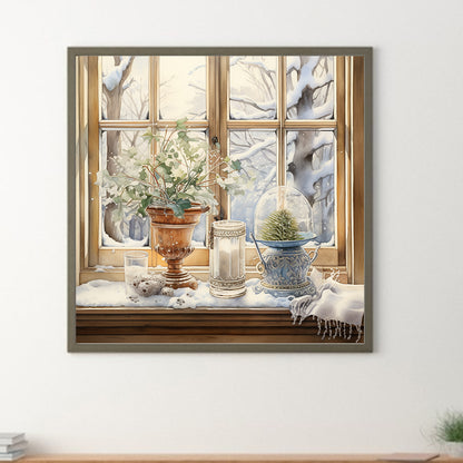Winter Room - Full Round Drill Diamond Painting 30*30CM