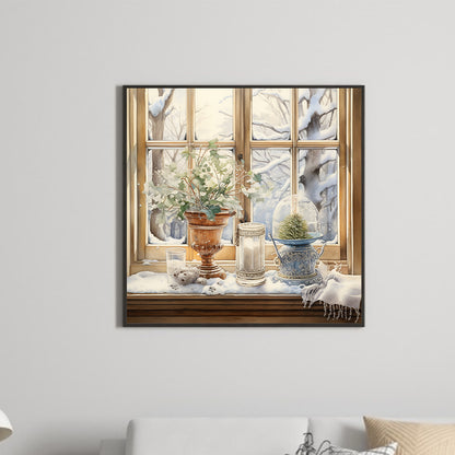 Winter Room - Full Round Drill Diamond Painting 30*30CM