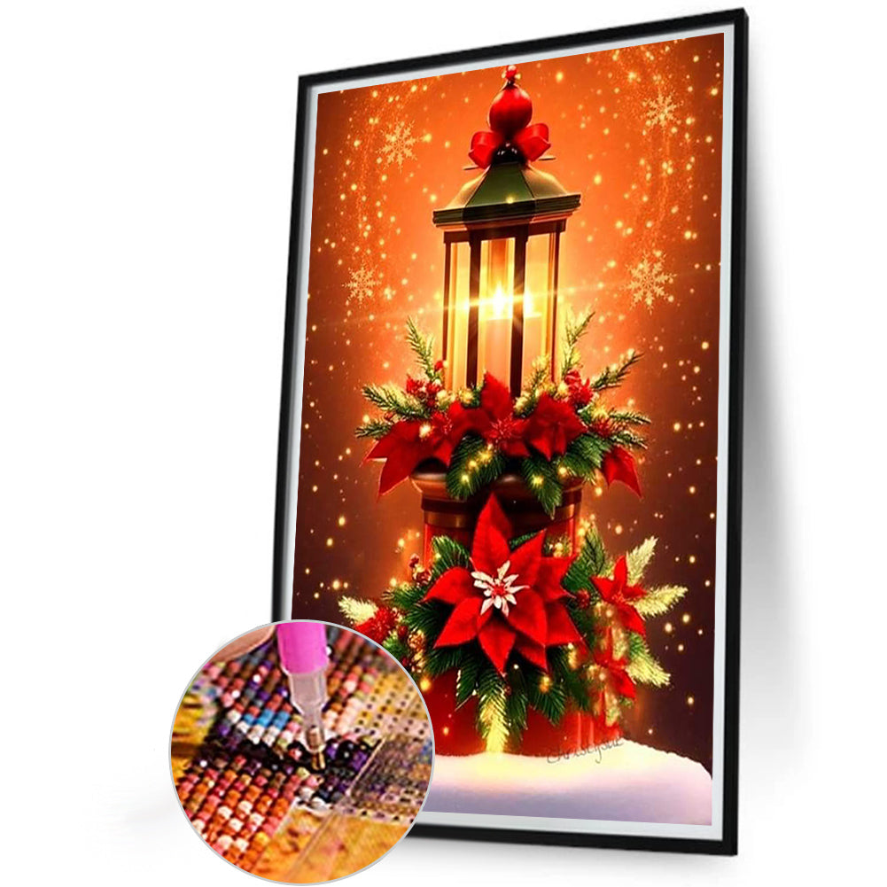 Christmas Holiday Atmosphere - Full Round Drill Diamond Painting 40*60CM