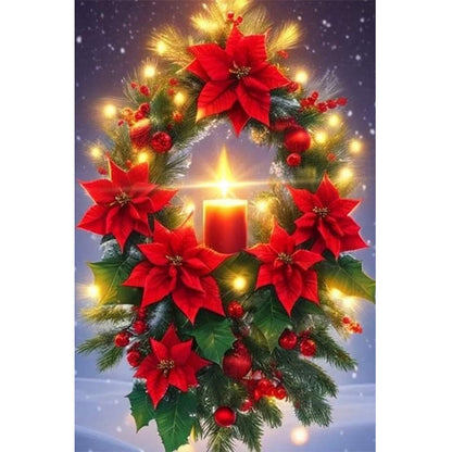 Christmas Holiday Atmosphere - Full Round Drill Diamond Painting 40*60CM