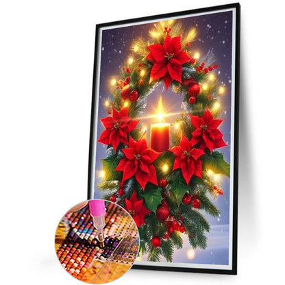 Christmas Holiday Atmosphere - Full Round Drill Diamond Painting 40*60CM