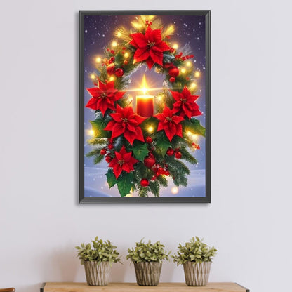 Christmas Holiday Atmosphere - Full Round Drill Diamond Painting 40*60CM