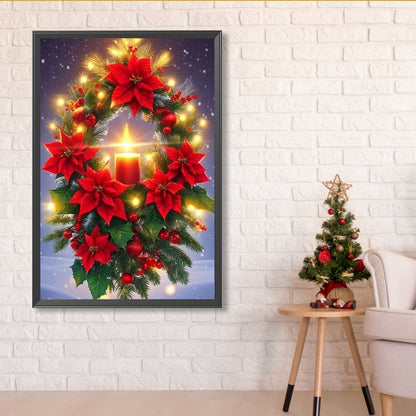 Christmas Holiday Atmosphere - Full Round Drill Diamond Painting 40*60CM