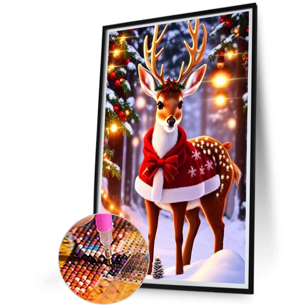 Christmas Holiday Atmosphere - Full Round Drill Diamond Painting 40*60CM