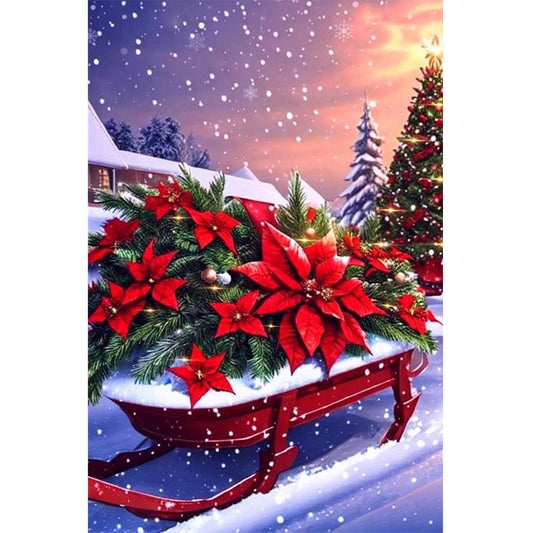 Christmas Holiday Atmosphere - Full Round Drill Diamond Painting 40*60CM