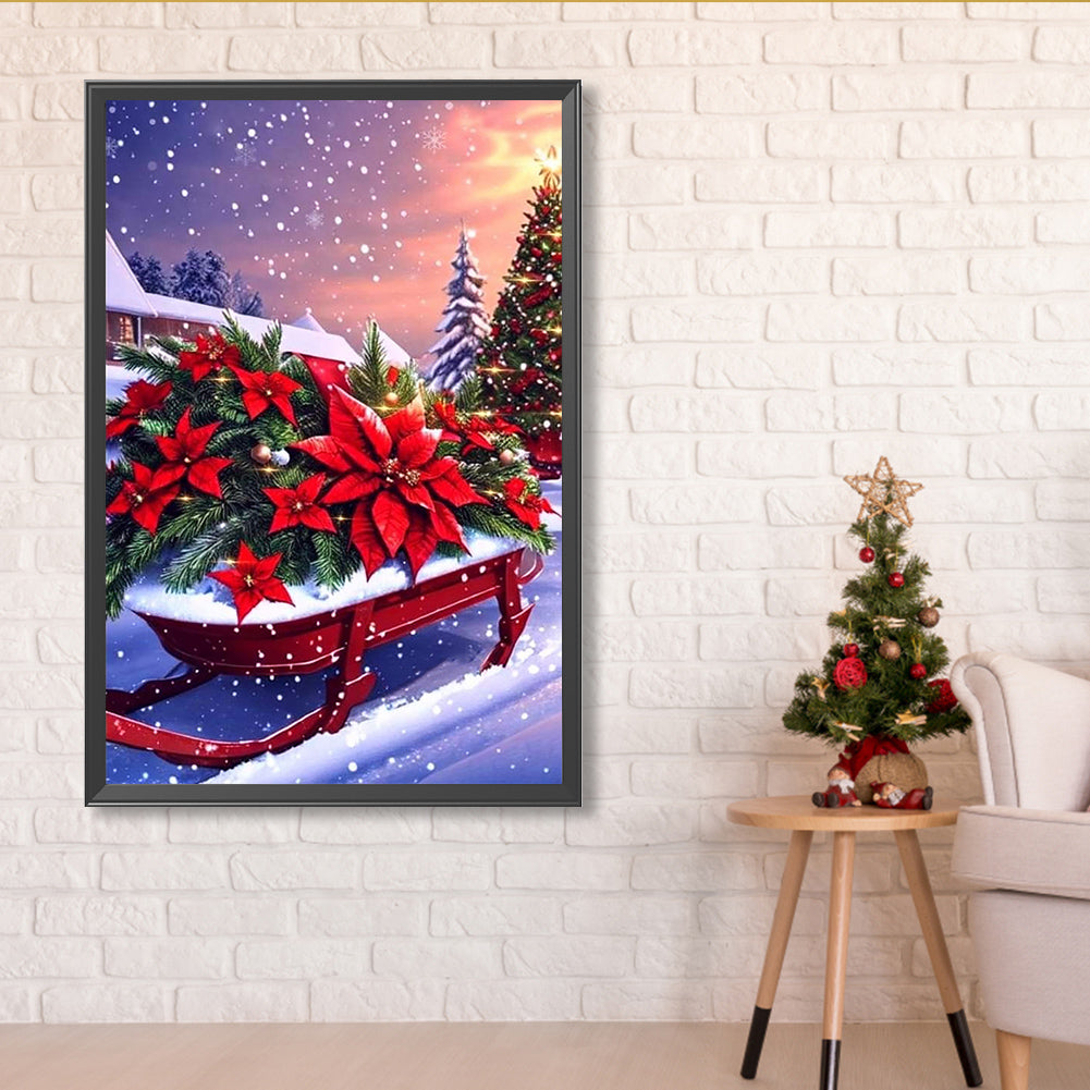 Christmas Holiday Atmosphere - Full Round Drill Diamond Painting 40*60CM