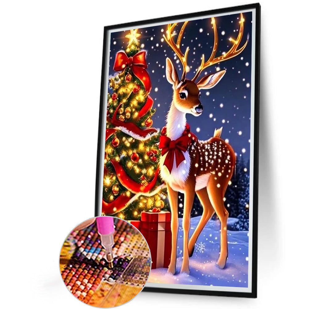 Christmas Holiday Atmosphere - Full Round Drill Diamond Painting 40*60CM