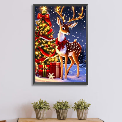 Christmas Holiday Atmosphere - Full Round Drill Diamond Painting 40*60CM