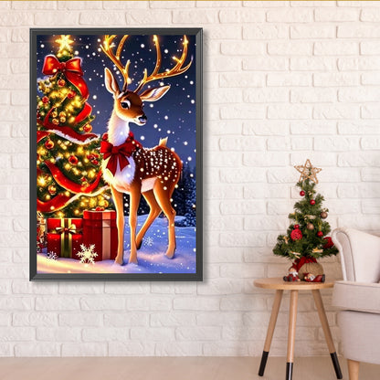 Christmas Holiday Atmosphere - Full Round Drill Diamond Painting 40*60CM