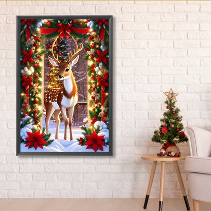 Christmas Holiday Atmosphere - Full Round Drill Diamond Painting 40*60CM