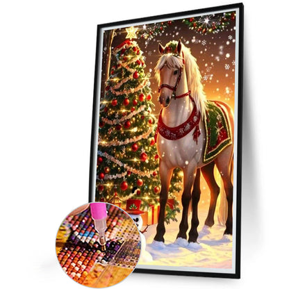 Christmas Holiday Atmosphere - Full Round Drill Diamond Painting 40*60CM