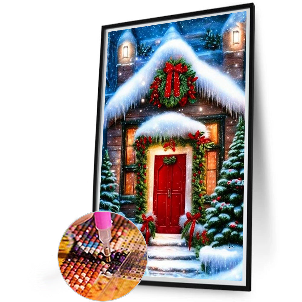 Christmas Holiday Atmosphere - Full Round Drill Diamond Painting 40*60CM