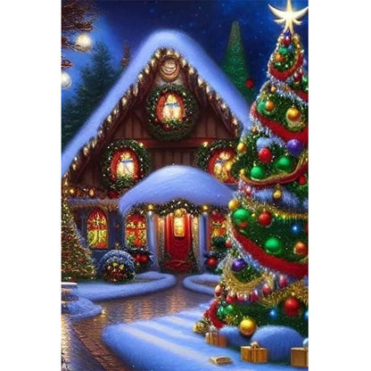 Christmas Holiday Atmosphere - Full Round Drill Diamond Painting 40*60CM