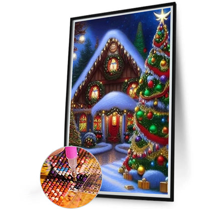 Christmas Holiday Atmosphere - Full Round Drill Diamond Painting 40*60CM