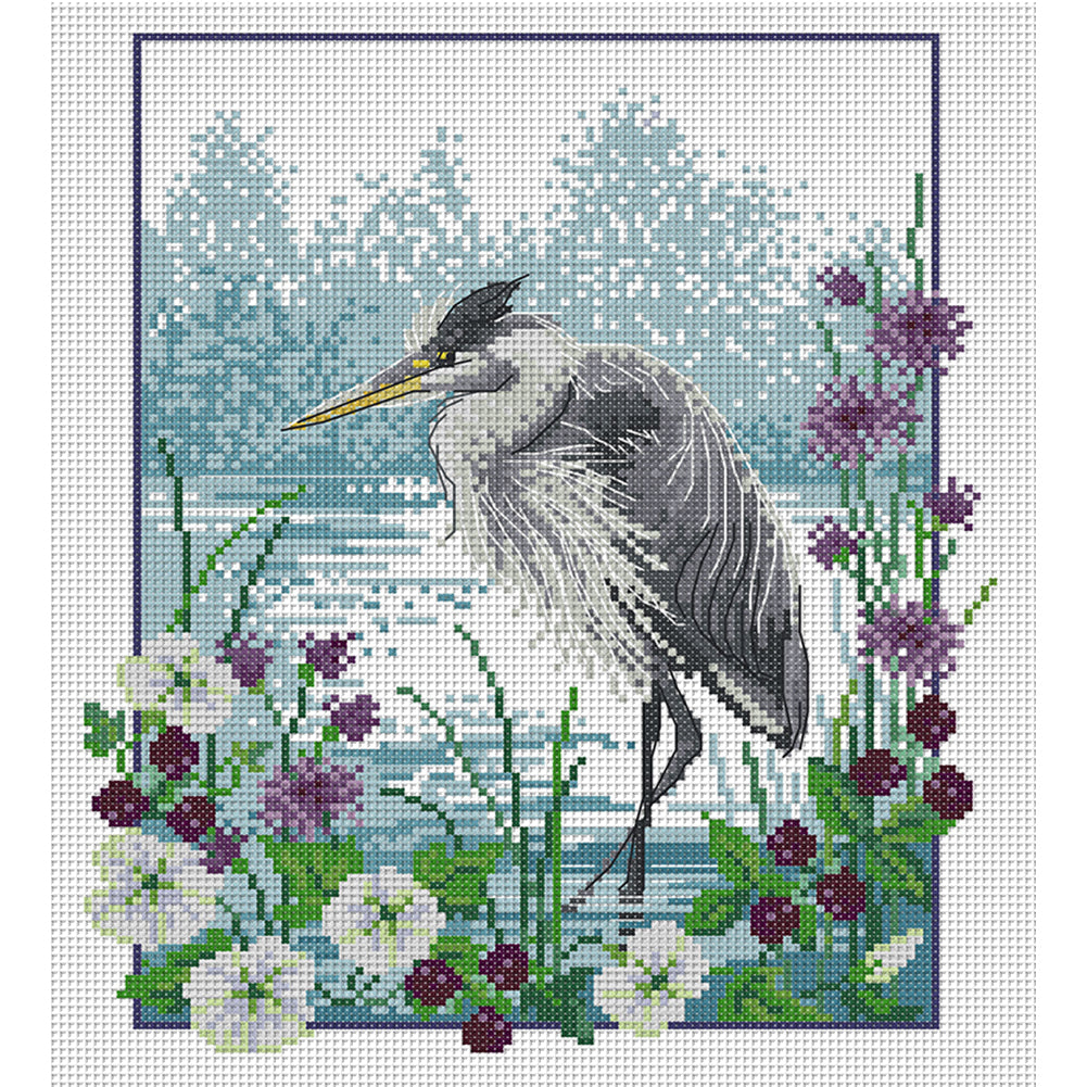 Osprey - 14CT Stamped Cross Stitch 29*32CM(Joy Sunday)