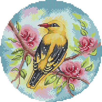 Oriole - 14CT Stamped Cross Stitch 21*21CM(Joy Sunday)