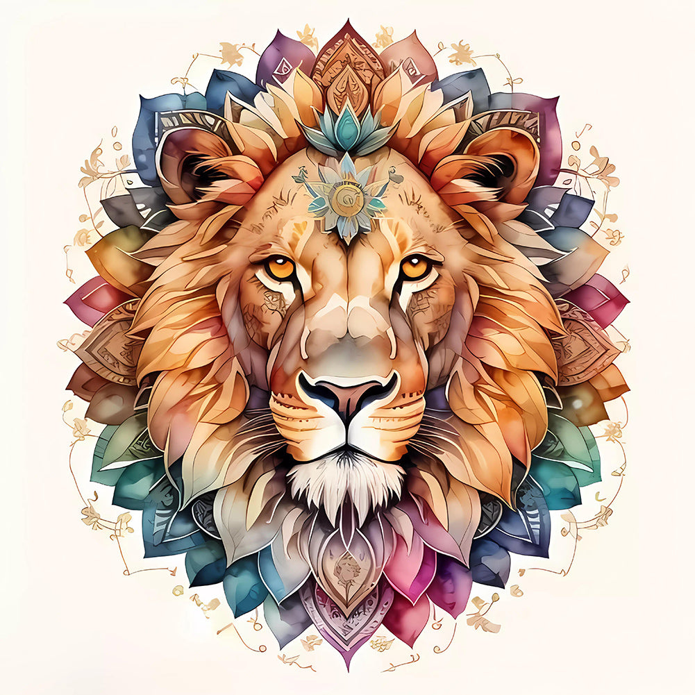 Lion - Full Square Drill Diamond Painting 30*30CM