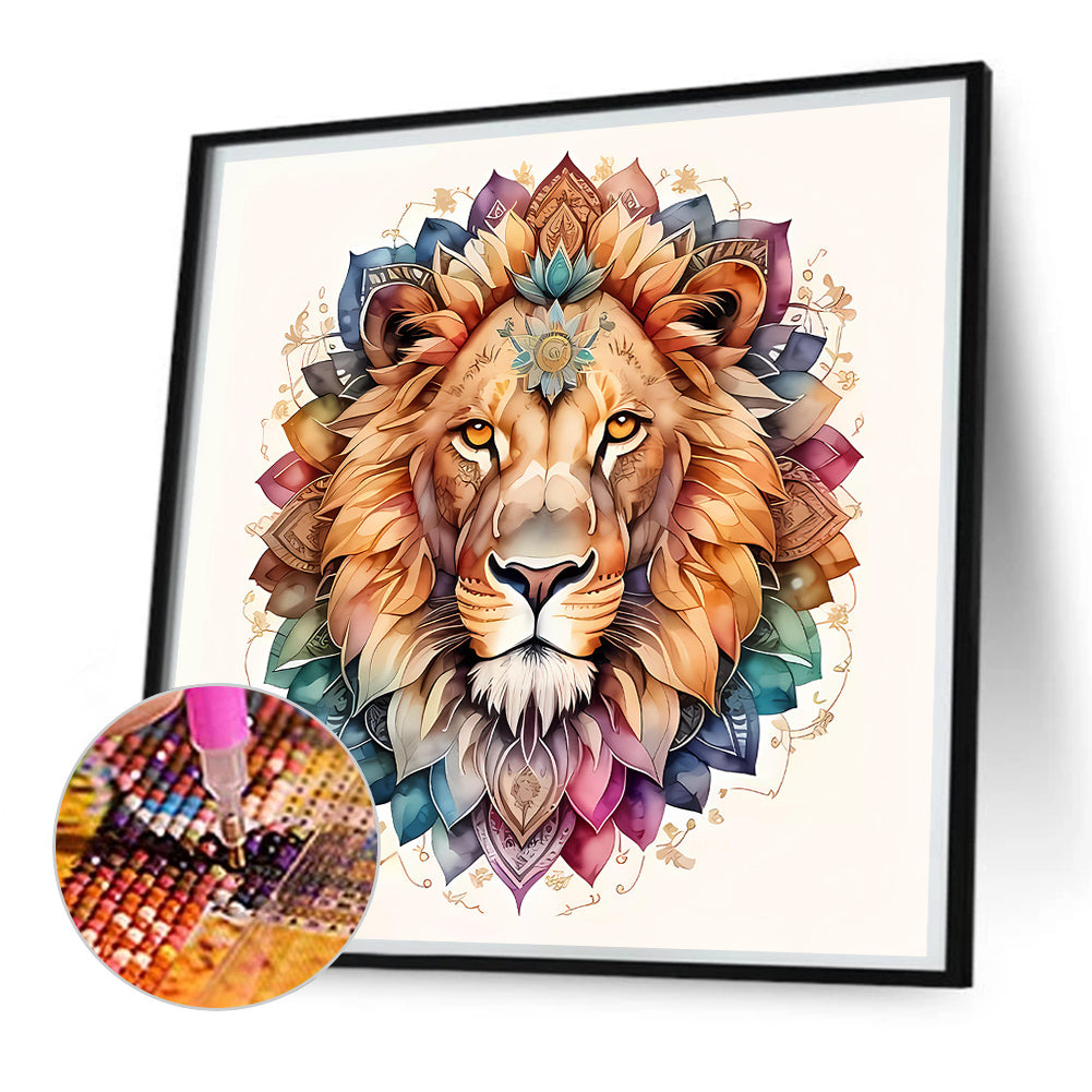 Lion - Full Square Drill Diamond Painting 30*30CM